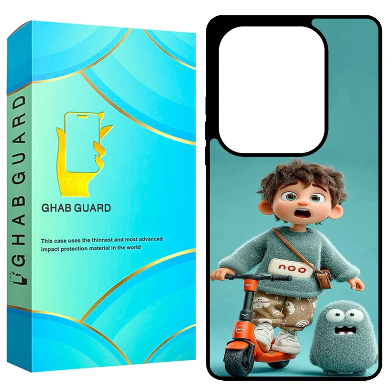 کاور قاب گارد طرح پسر اسکوتر مدل GCHPN13P مناسب برای گوشی موبایل شیائومی Redmi Note 13 Pro 4G / Poco M6 Pro 4G