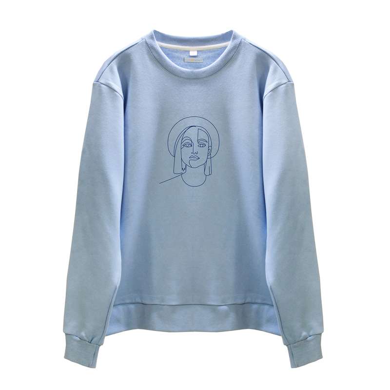 سویشرت زنانه مسترمانی مدل صورت دختر مینیمال