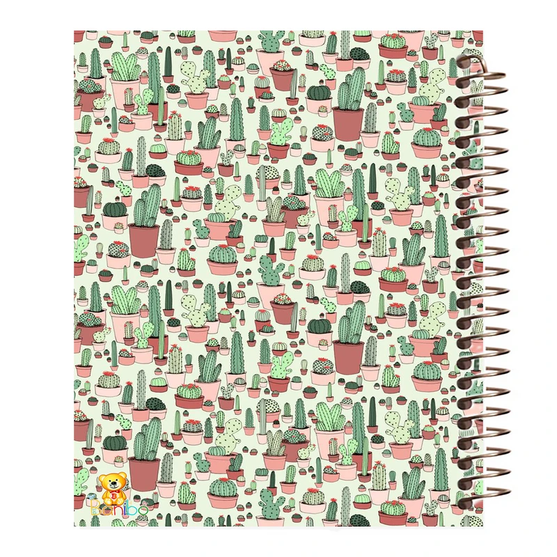 دفتر مشق 100 برگ بانیبو طرح کاکتوس کد 397