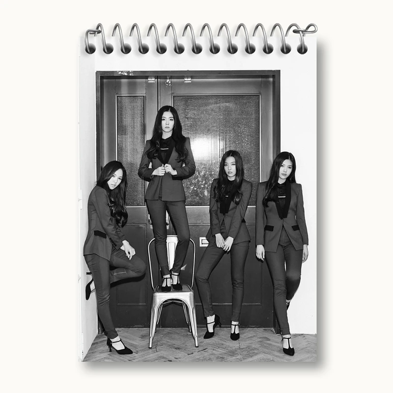 دفتر یادداشت 50 برگ خندالو مدل گروه رد ولوت Red Velvet کد 19689