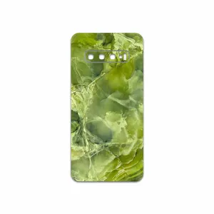 MAHOOT Green Crystal Marble Cover Sticker for Samsung Galaxy S10