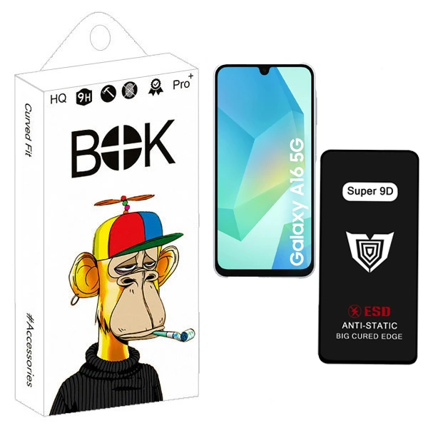 محافظ صفحه نمایش بوک مدل Super 9D Touch مناسب برای گوشی موبایل سامسونگ galaxy A16