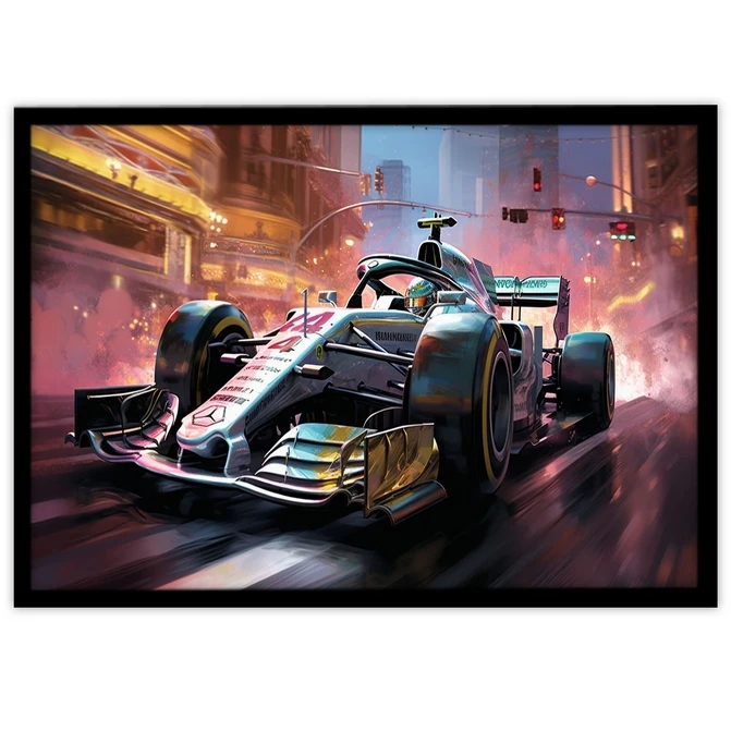 تابلو نوری بکلیت طرح ماشین مسابقه رالی مدل B-MID-17375