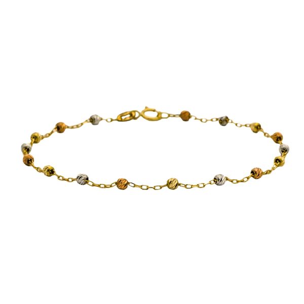 دستبند طلا عیار 18 زنانه گالری رحمانی مدل البرنادو 01051