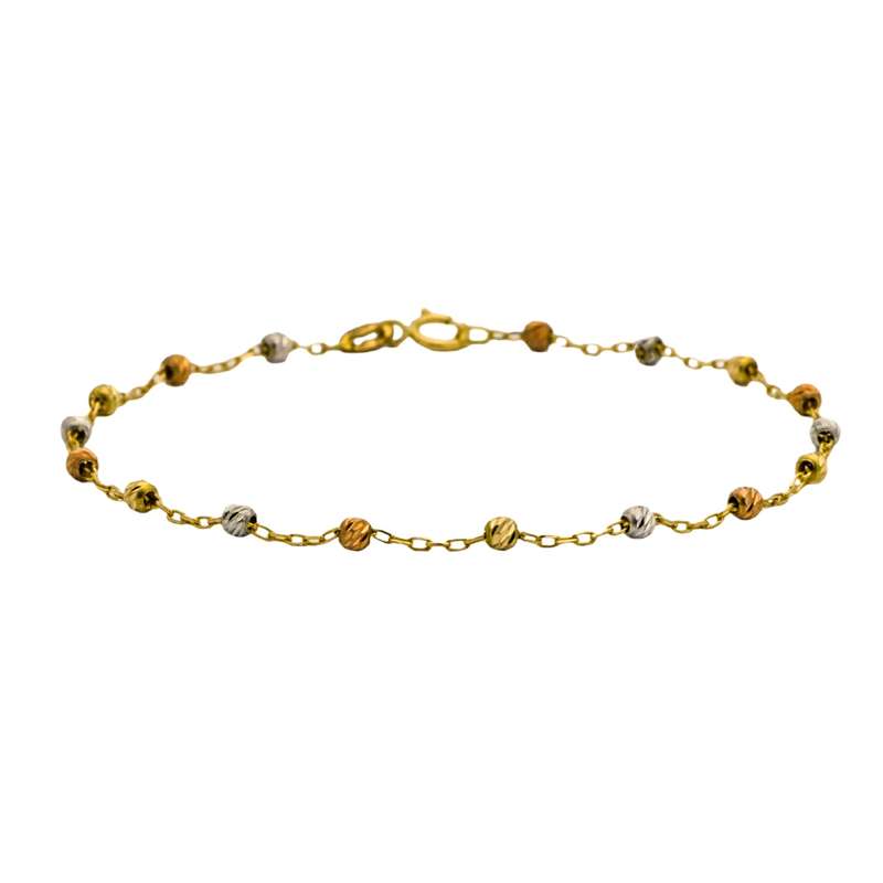 دستبند طلا عیار 18 زنانه گالری رحمانی مدل البرنادو 01051