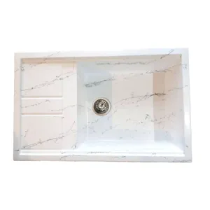سینک ظرفشویی گرانیت توکار یک لگنه مدل MAK_wt80