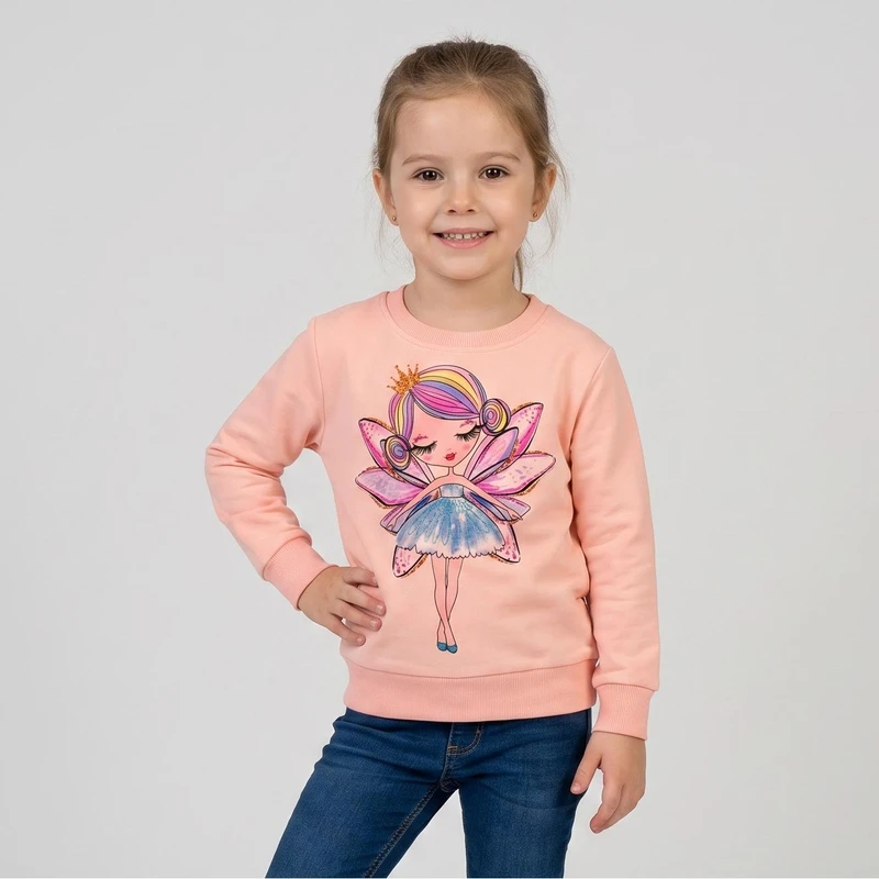 سویشرت دخترانه مدل دخترک A81