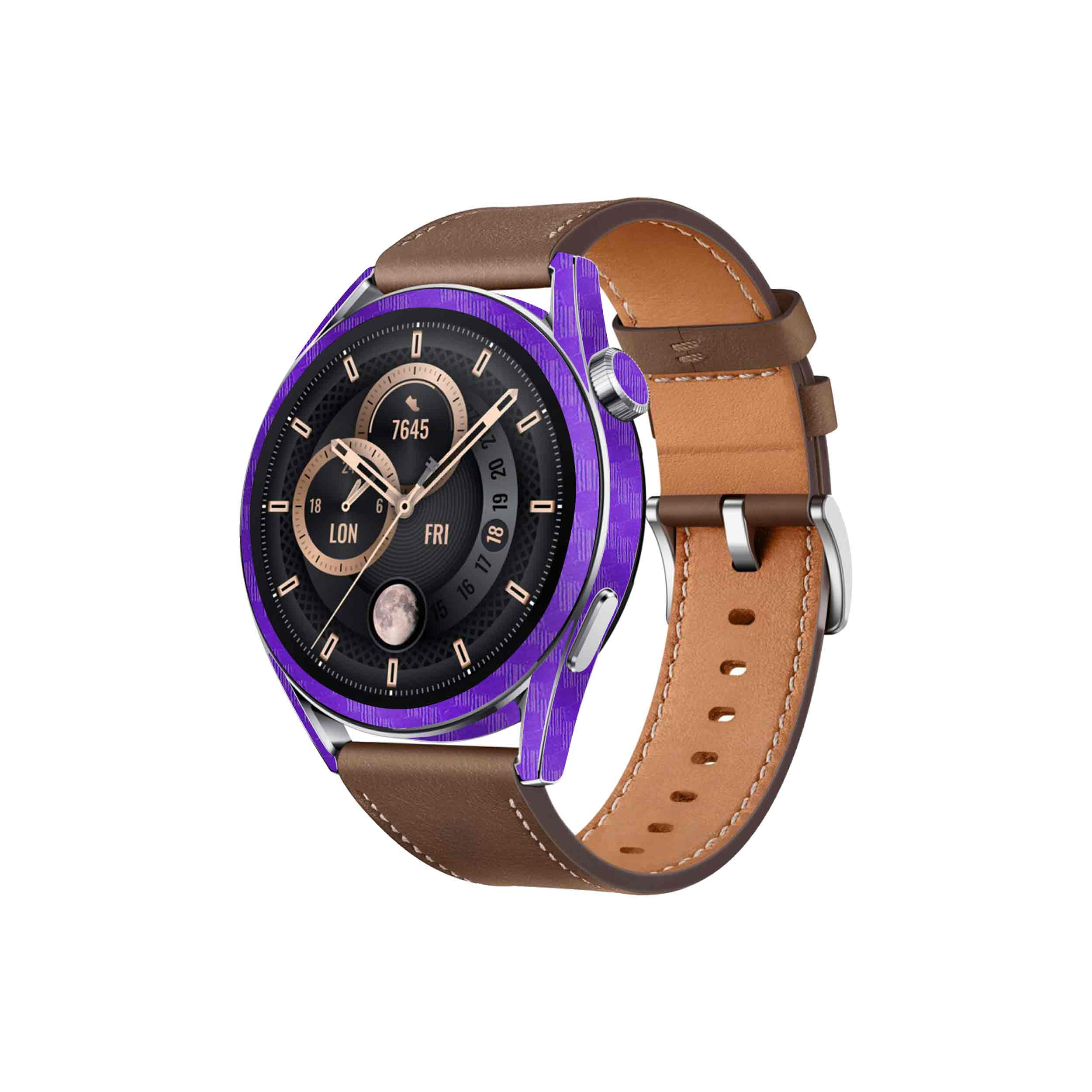 برچسب ماهوت طرح Purple-Fiber مناسب برای ساعت هوشمند هوآوی Watch GT 3 46mm