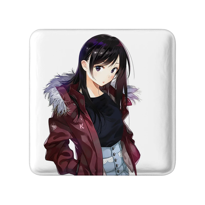 مگنت خندالو طرح چیزورو انیمه کانوجو اوکاری مدل مربعی کد 34811