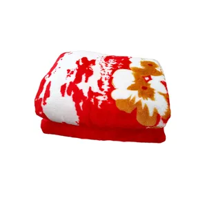 پتو مسافرتی مدل ژله ای طرح شکوفه سایز 220x160 سانتی متر