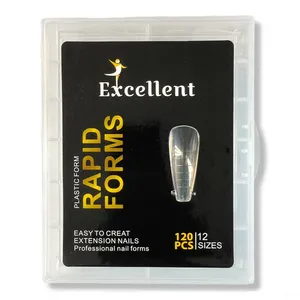 قالب کاشت ناخن اکسلنت مدل RAPID FORMS بسته 120 عددی