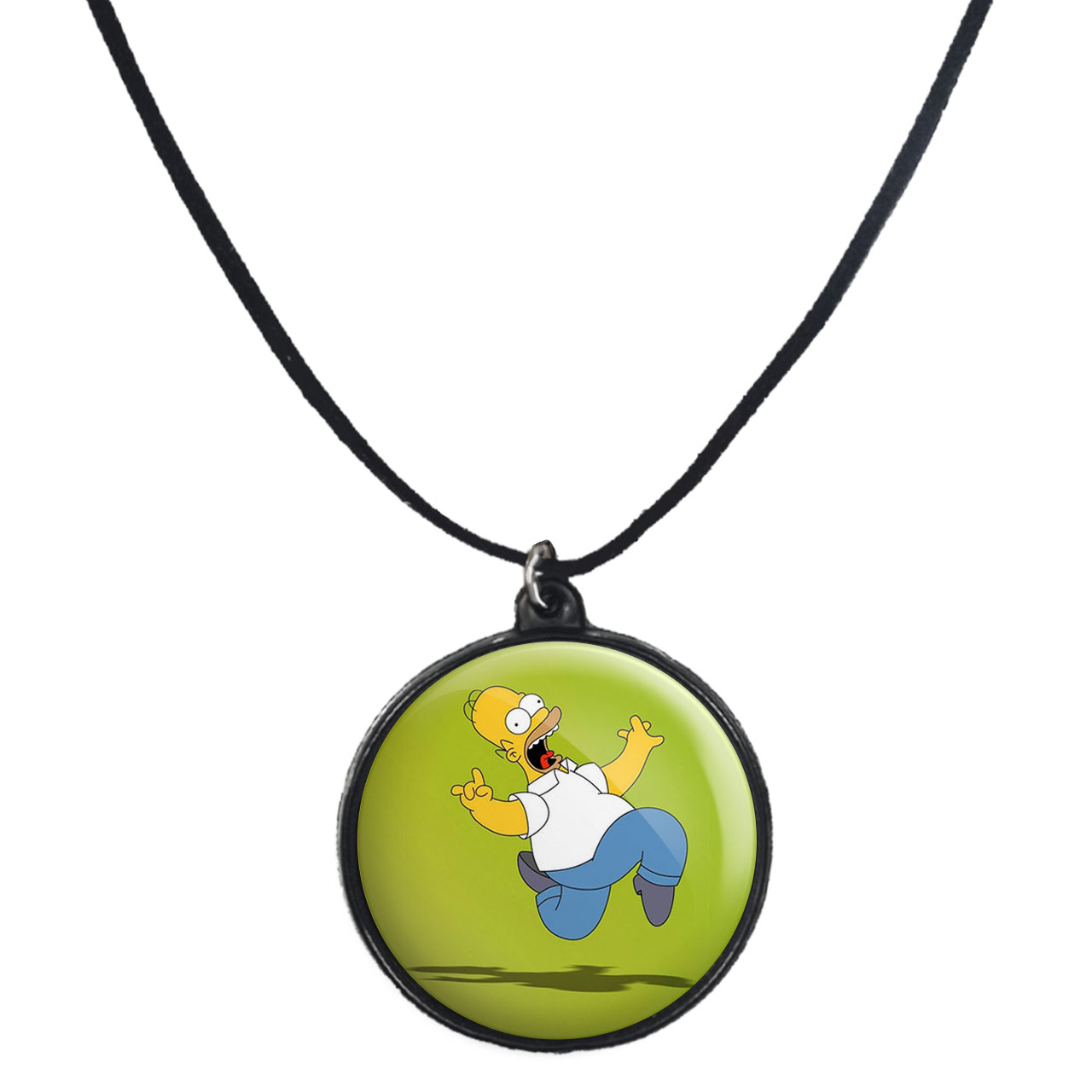 گردنبند پرمانه طرح سیمپسون ها کد pmb.21243 مدل دو طرفه
