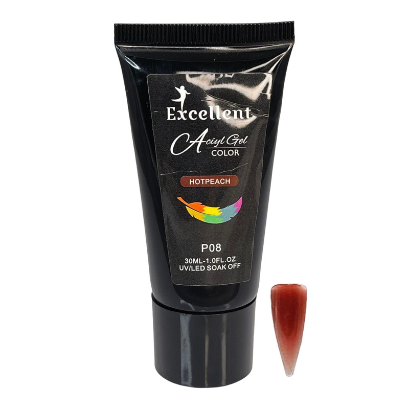 پلی ژل کاشت ناخن اکسلنت مدل P08 حجم 30 میلی لیتر پلی ژل کاشت ناخن اکسلنت مدل P08 حجم 30 میلی لیتر