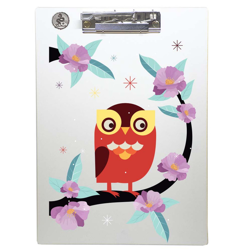 تخته شاسی طه چوب  مدل purple flower01 سایز A4