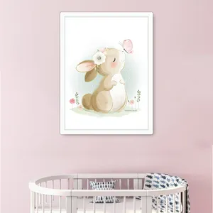 تابلو کودک و نوزاد مدل نقاشی خرگوش طرح 665