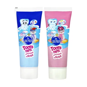 خمیردندان کودک دکتر درما مدل kids حجم 75 میلی لیتر مجموعه 2 عددی
