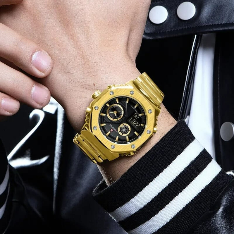 ساعت مچی عقربه‌ای مردانه نیوی فورس مدل NF9216 G.B