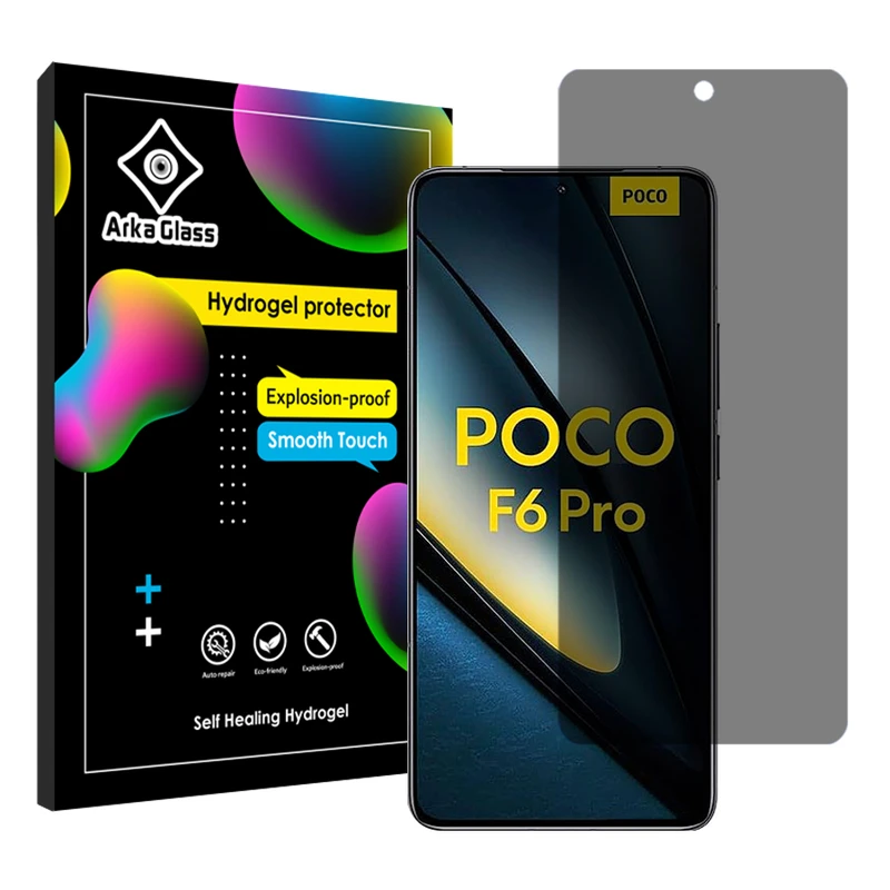 محافظ صفحه نمایش حریم شخصی آرکا گلس مدل Tough مناسب برای گوشی موبایل شیائومی Poco F6 Pro