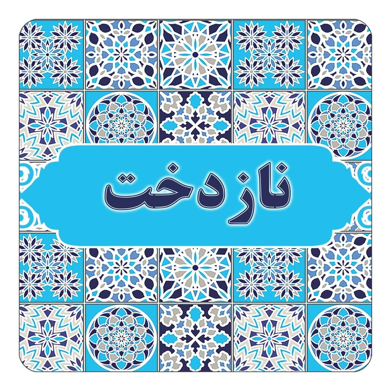 مگنت کاکتی طرح اسم نازدخت مدل اسلیمی کد mg26643