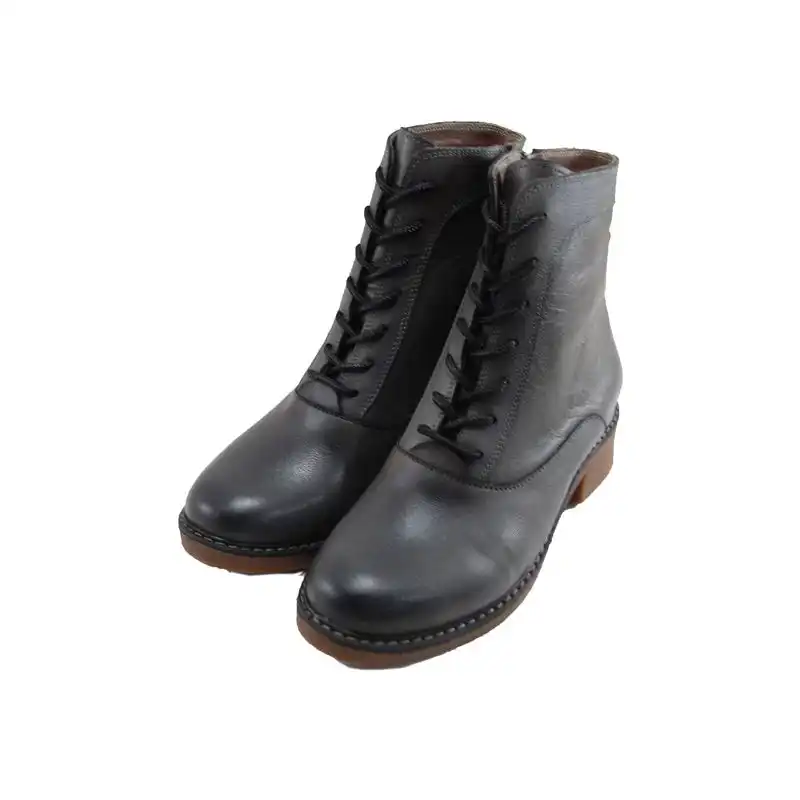 نیم بوت زنانه مدل چرم طبیعی کد 608.1