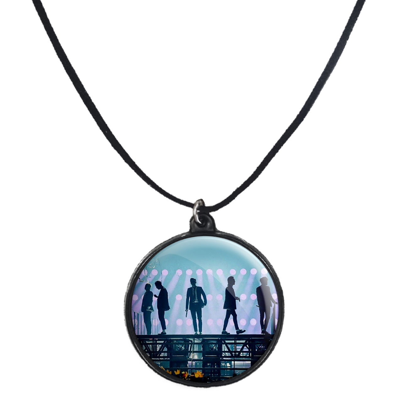 گردنبند پرمانه طرح گروه موسیقی بیگ بنگ کد pmb.15233 مدل دو طرفه