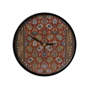 ساعت دیواری مدوپد طرح فرش قابی خشتی مدل C-bakhtiary24