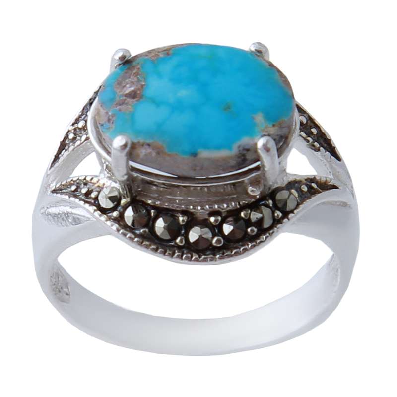  انگشتر نقره زنانه بازرگانی میلادی کد AW_386