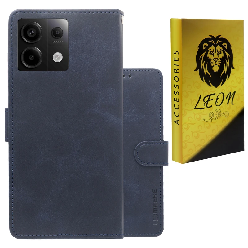 کیف کلاسوری لئون مدل Gira oro مناسب برای گوشی موبایل شیائومی Poco X6