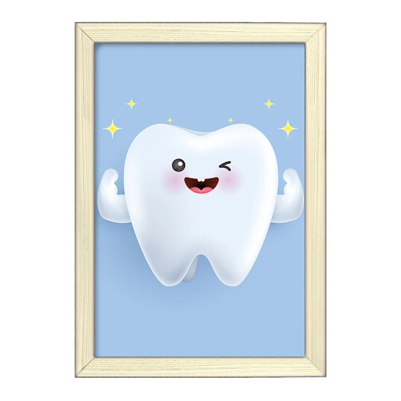 تابلو خندالو طرح دندان و دندان پزشکی کودکانه کد 36728
