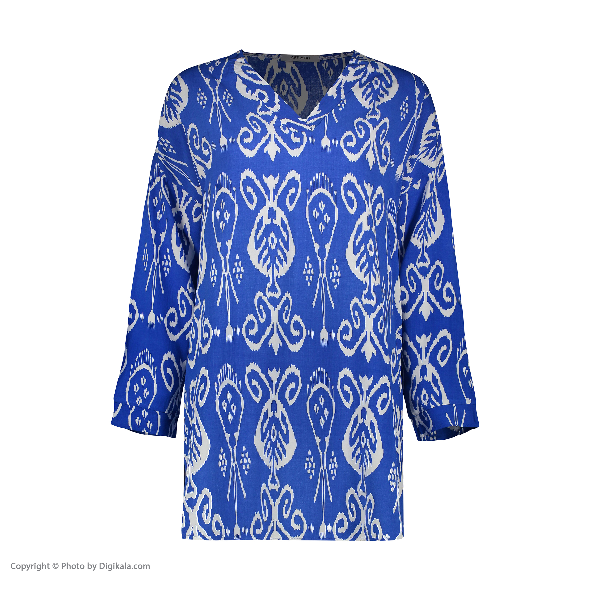 تونیک زنانه افراتین مدل خاتون رنگ آبی