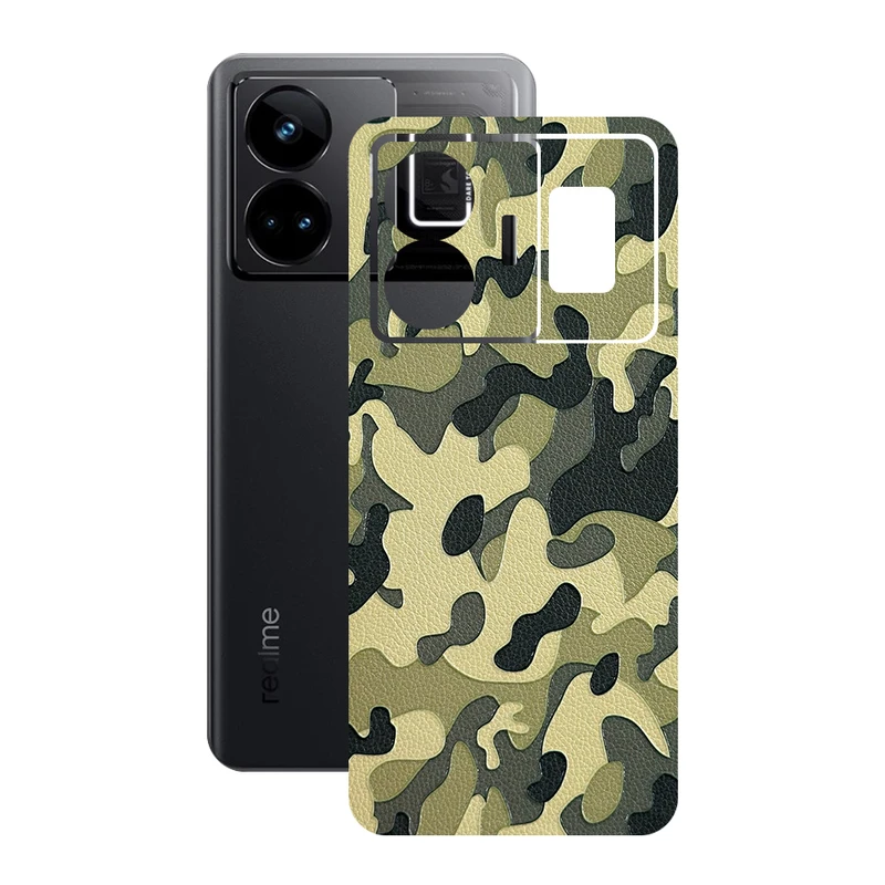 برچسب پوششی ریمکس مدل Leth طرح ارتشی مناسب برای گوشی موبایل ریلمی GT3