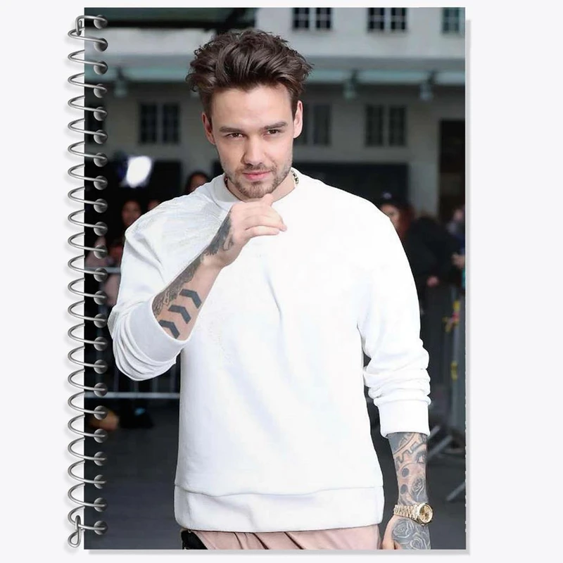 دفتر زبان 50 برگ خندالو مدل سه خط طرح لیام پین گروه موسیقی وان دایرکشن One Direction کد 18955
