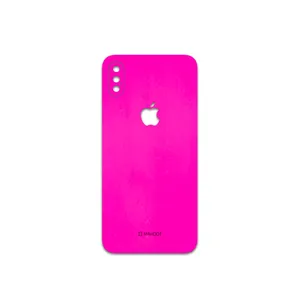 MAHOOT Phosphorus-Pink Cover Sticker for apple iPhone XS