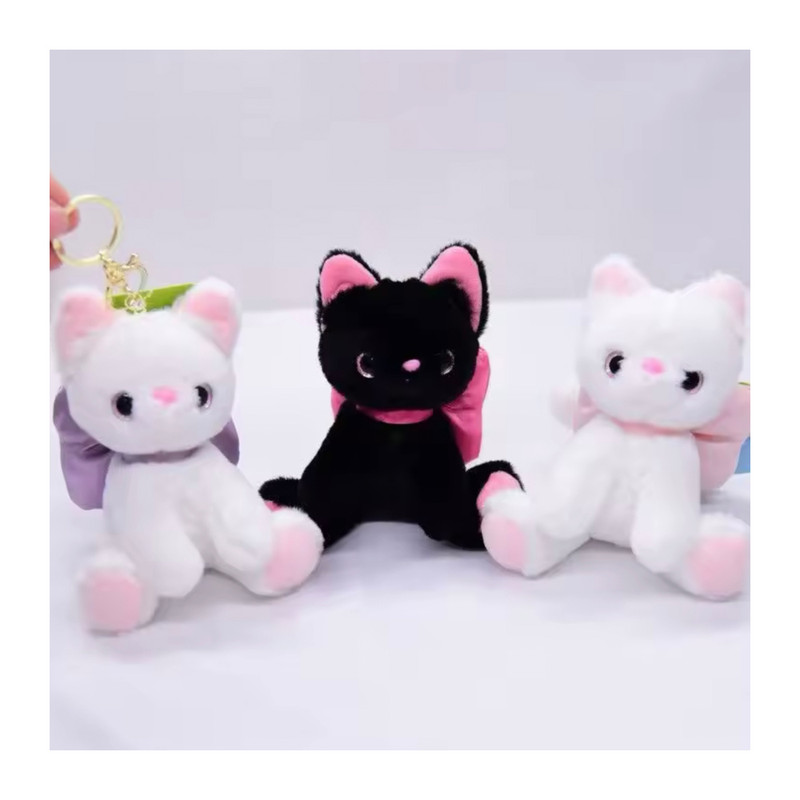 آویز عروسکی طرح گربه پاپیونی مدل 765