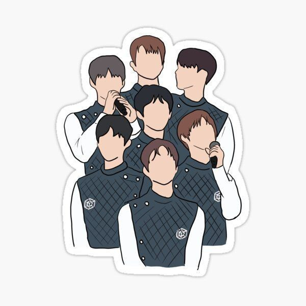 استیکر لپ تاپ طرح singer bts کد 2