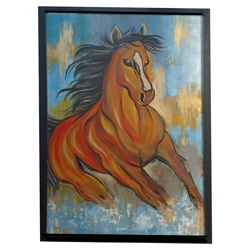 تابلو نقاشی اکریلیک مدل اسب