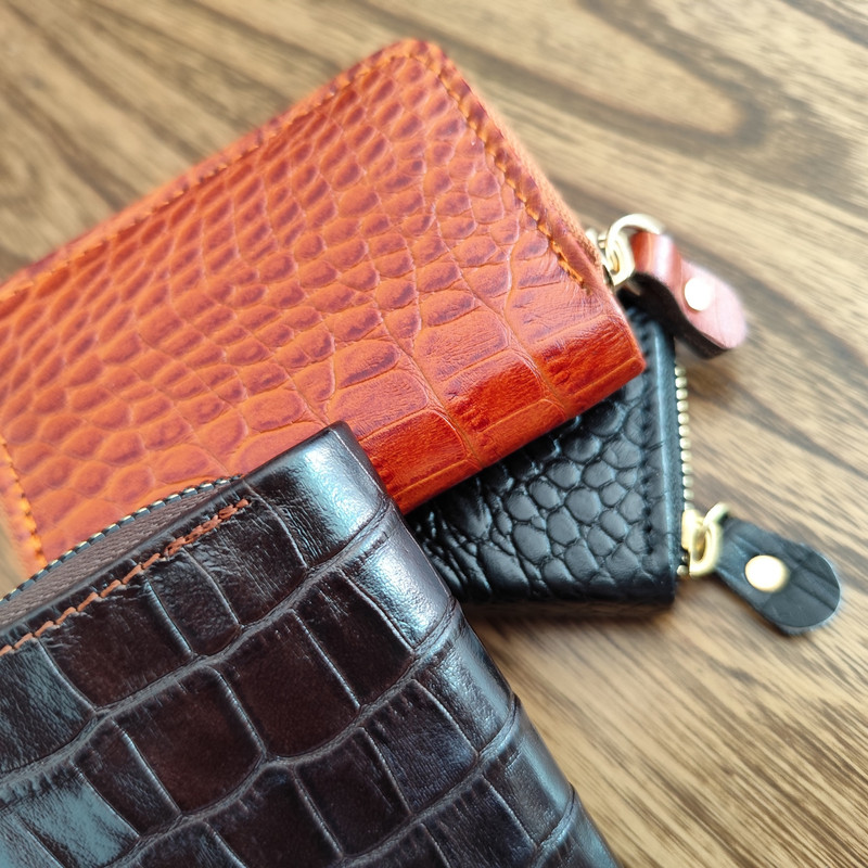 جاکارتی مدل چرم طبیعی طرح کروکودیل Sch-cr1