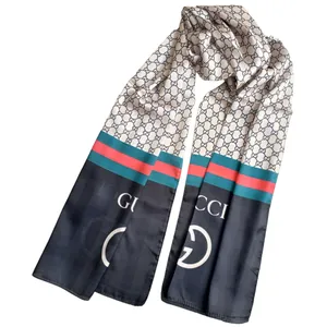شال زنانه گوچی مدل ابریشم مهمانی مجلسی زنجیره ای کد 2