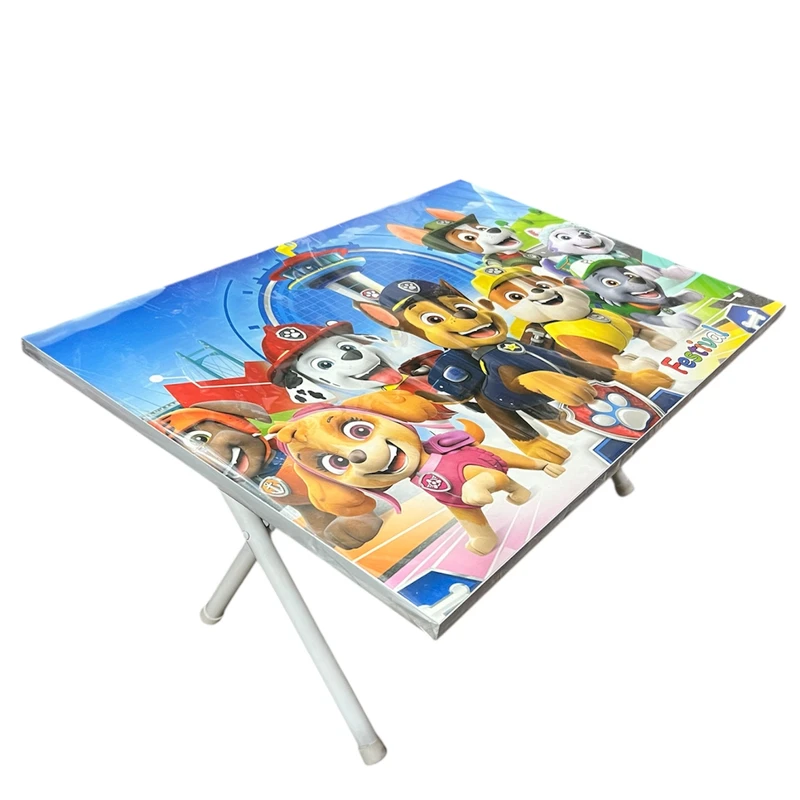 میز تحریر کودک مدل تاشو طرح سگهای نگهبان
