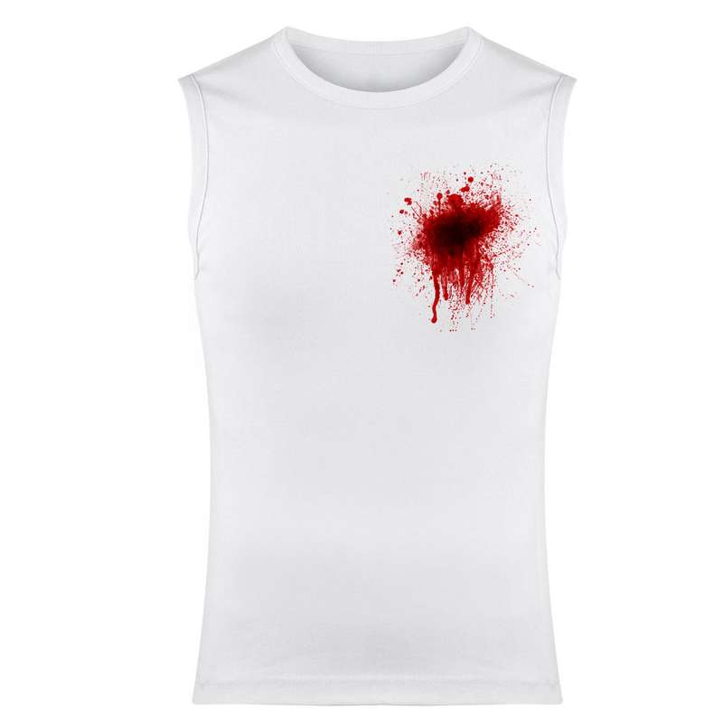 تاپ مردانه مدل BLOOD کد J50 رنگ سفید