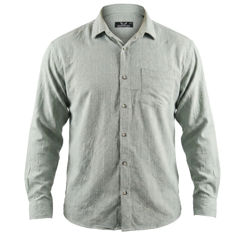 پیراهن آستین بلند یقه برگردان مردانه مدل t147