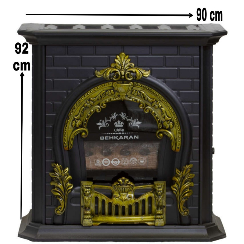 بخاری گازی بهکاران طرح شومینه مدل پرنس 30000 بخاری گازی بهکاران طرح شومینه مدل پرنس 30000