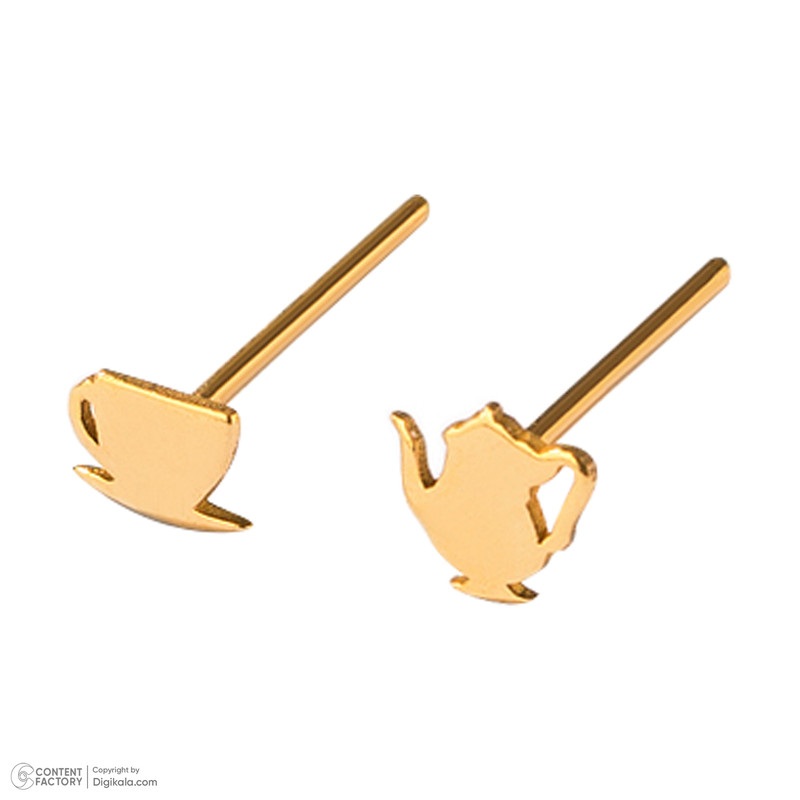 گوشواره میخی طلا 18 عیار دخترانه پرسته مدل we771 گوشواره میخی طلا 18 عیار دخترانه پرسته مدل we771
