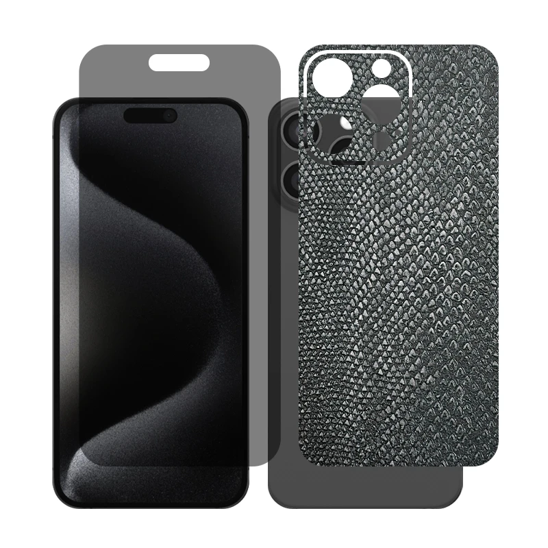 محافظ صفحه نمایش حریم شخصی گلس مدل Together مناسب برای گوشی موبایل اپل iPhone 16 Pro Max به همراه برچسب پوششی پشت گوشی