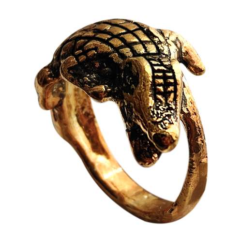 انگشتر مردانه مدل تمساح کد GL062