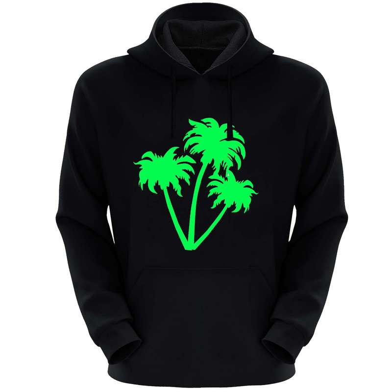 هودی مردانه مدل نخل S141 رنگ مشکی