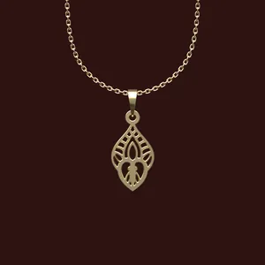 گردنبند طلا 18 عیار زنانه مدوپد مدل هندسی کد W2-1-1135