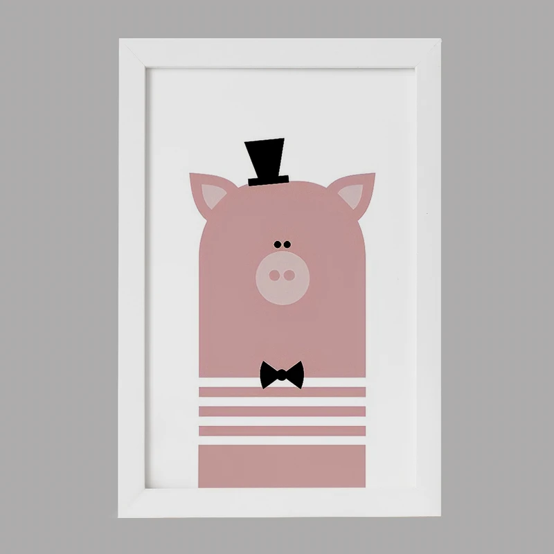 تابلو خندالو مدل خوک بامزه کد F3167