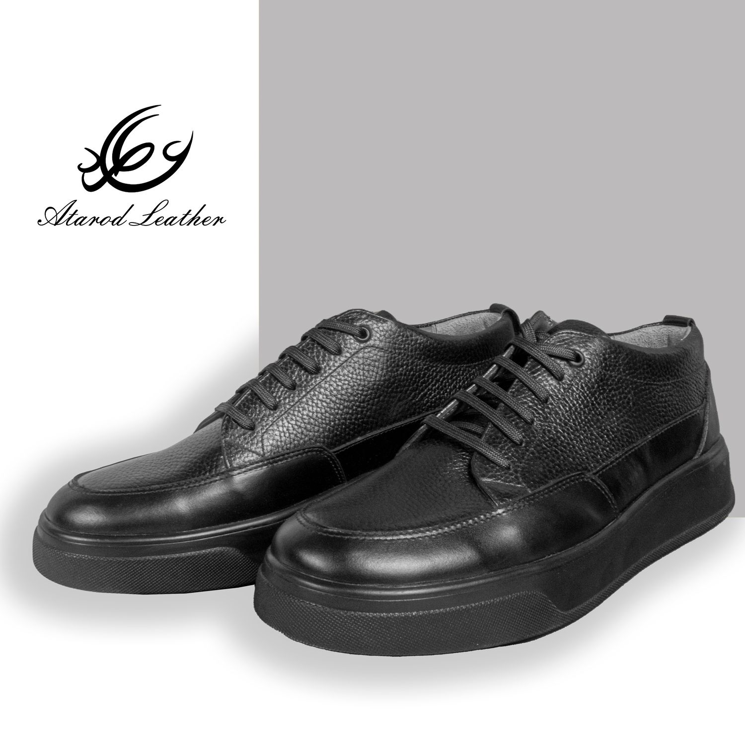 کفش روزمره مردانه چرم عطارد مدل چرم طبیعی کد SH259 -  - 4