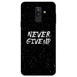 Megafone Never give up 1871 Cover For Samsung Galaxy J8 2018